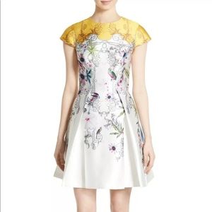 NEW Ted Baker Passion Flower Cap Sleeve Dress 2